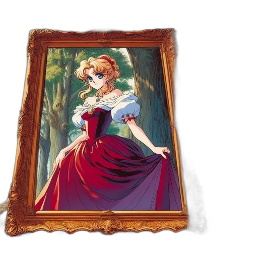 dress, crown, jewelry, face transparent PNG cut-out