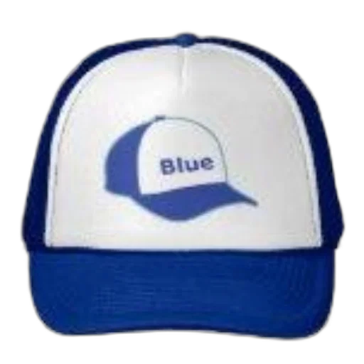 hat, staff, 3d render, blue transparent PNG cut-out