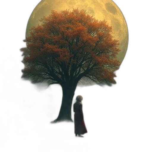 tree, dress, crown, mask transparent PNG cut-out