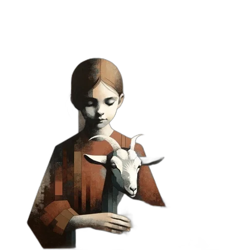 staff, mask, creature, face transparent PNG cut-out