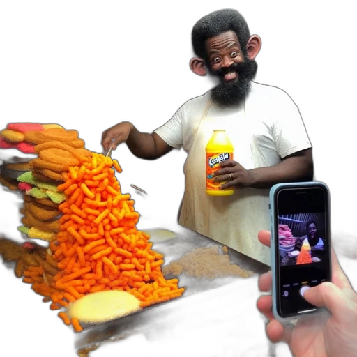 food, creature, staff, robot transparent PNG cut-out