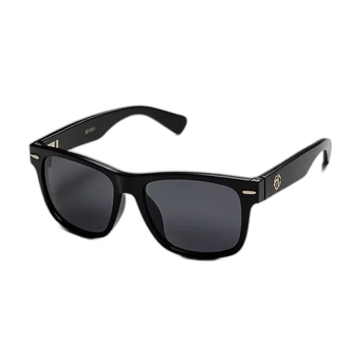 pair, black, sunglasses, reflective transparent PNG cut-out