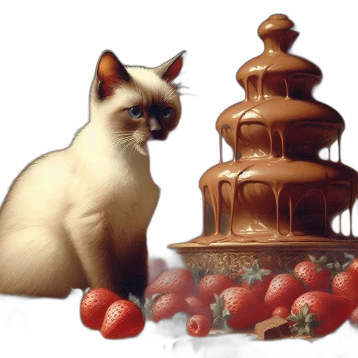 food, animal, crown, photorealistic transparent PNG cut-out