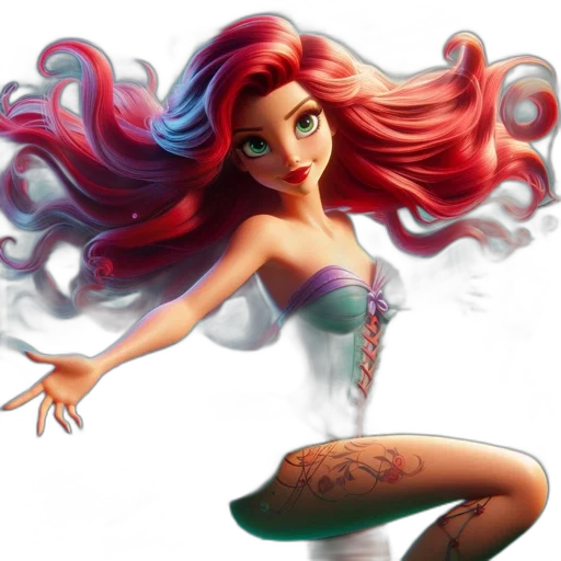 hair, fantasy art, concept art, cartoon transparent PNG cut-out