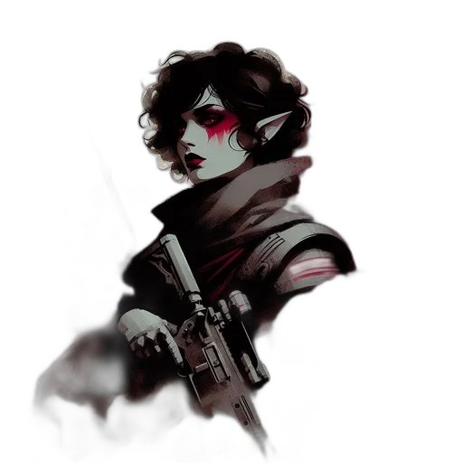 weapon, staff, mask, creature transparent PNG cut-out