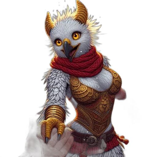 dragon, staff, sword, fantasy art transparent PNG cut-out