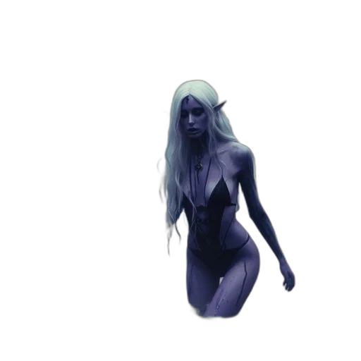 creature, dress, concept art, 3d render transparent PNG cut-out