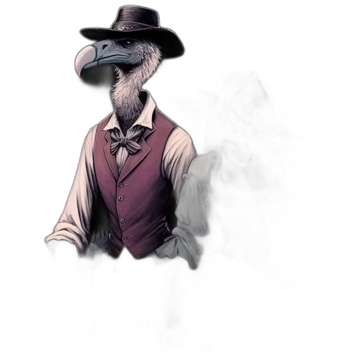 hat, mask, staff, jacket transparent PNG cut-out