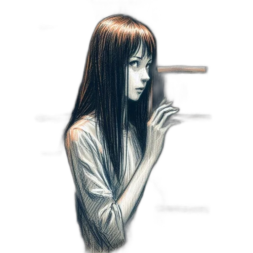 face, hair, robot, dress transparent PNG cut-out