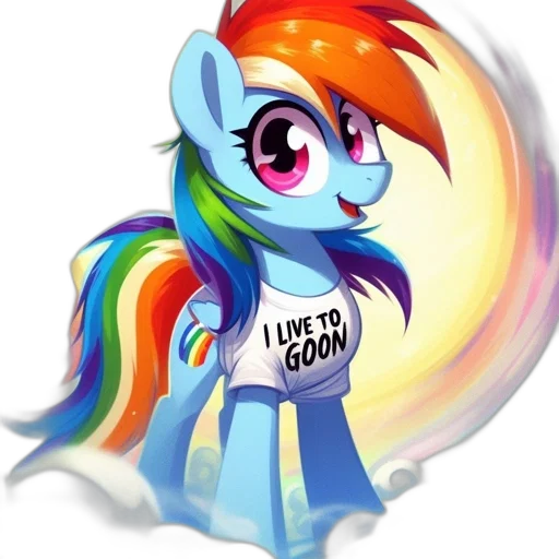 staff, rainbow, dash, vibrant transparent PNG cut-out