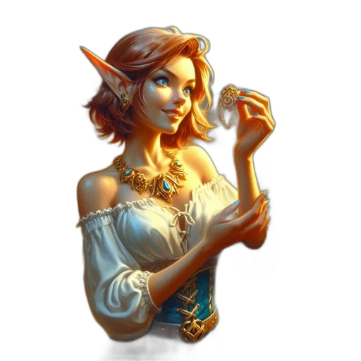 staff, jewelry, dress, face transparent PNG cut-out