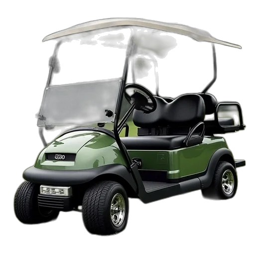 car, 3d render, photorealistic, golf transparent PNG cut-out