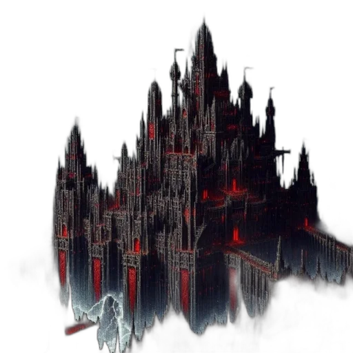 concept art, fantasy art, pixel art, cyberpunk transparent PNG cut-out
