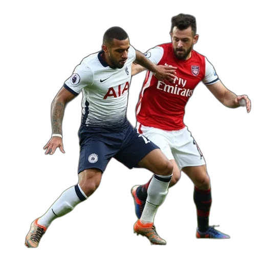 tottenham, james, mca, tackled transparent PNG cut-out