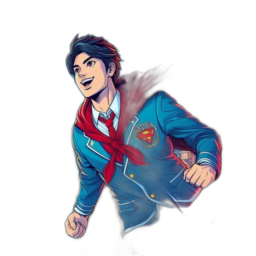 jacket, comic book art, concept art, cartoon transparent PNG cut-out