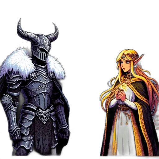 fantasy art, concept art, pixel art, comic book art transparent PNG cut-out