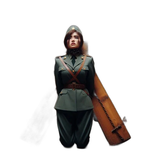 staff, jacket, weapon, sword transparent PNG cut-out