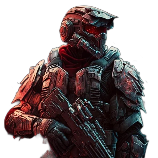 weapon, robot, concept art, pixel art transparent PNG cut-out