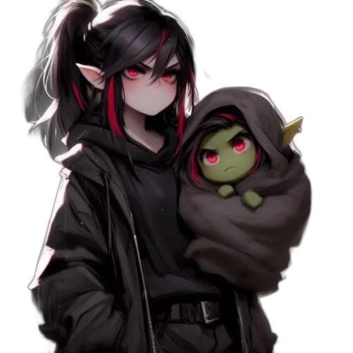 jacket, mask, staff, concept art transparent PNG cut-out