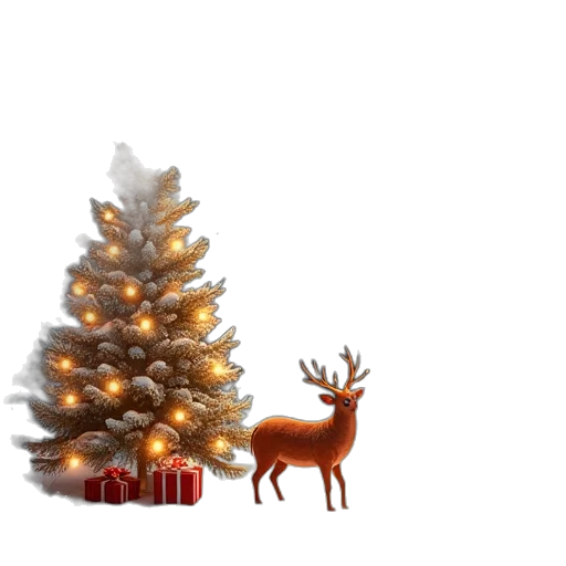 tree, animal, crown, 3d render transparent PNG cut-out