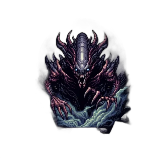 dragon, creature, mask, staff transparent PNG cut-out