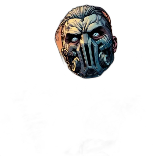 mask, face, creature, staff transparent PNG cut-out