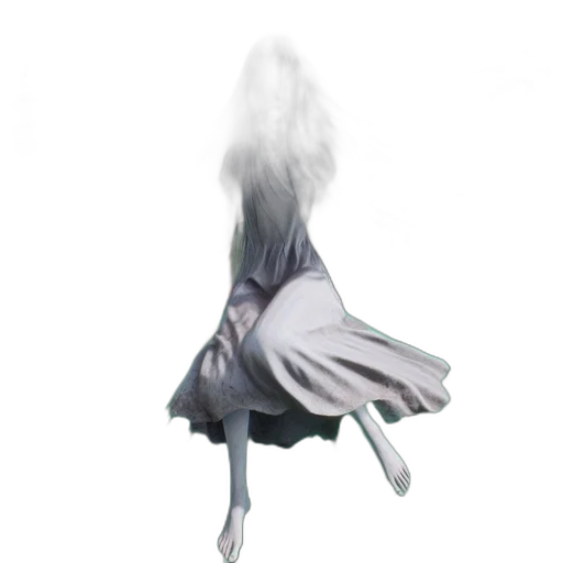 dress, hair, mask, creature transparent PNG cut-out
