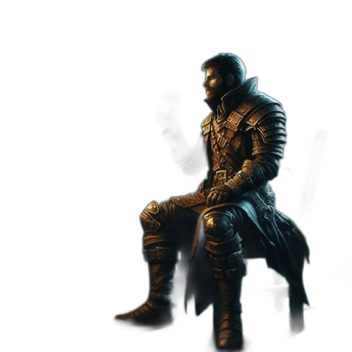 sword, jacket, weapon, dragon transparent PNG cut-out