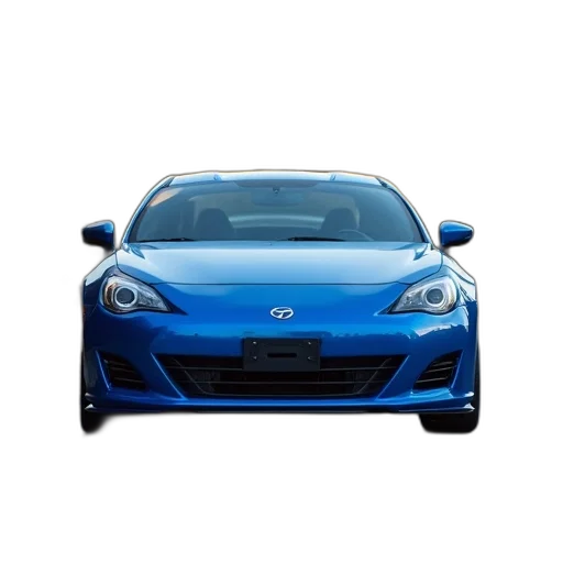 car, 3d render, photorealistic, blue transparent PNG cut-out
