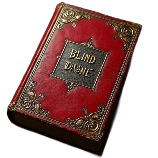 old, red, book, ornate transparent PNG cut-out