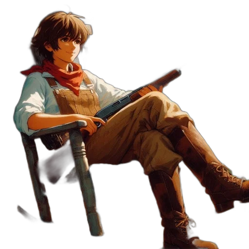 staff, jacket, weapon, sword transparent PNG cut-out