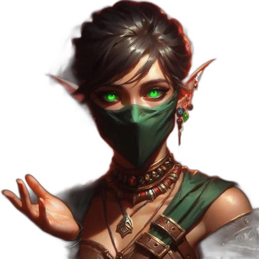 mask, face, staff, dragon transparent PNG cut-out