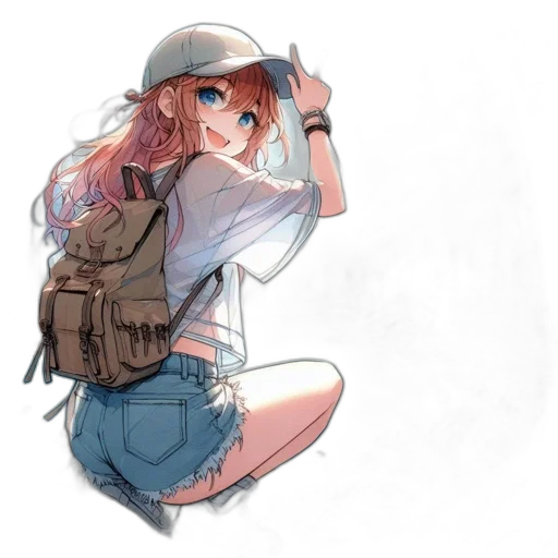 jacket, weapon, hat, staff transparent PNG cut-out