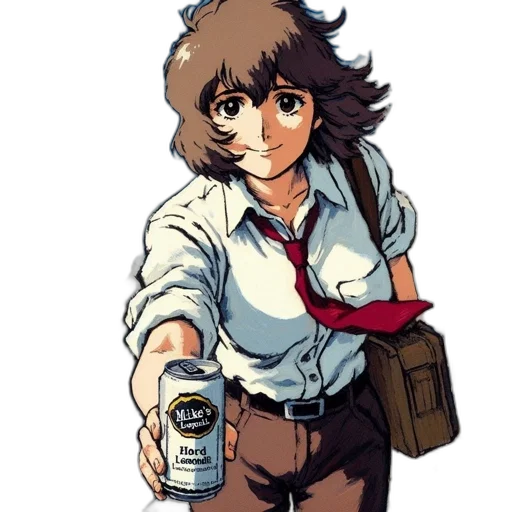 bottle, jacket, weapon, anime transparent PNG cut-out