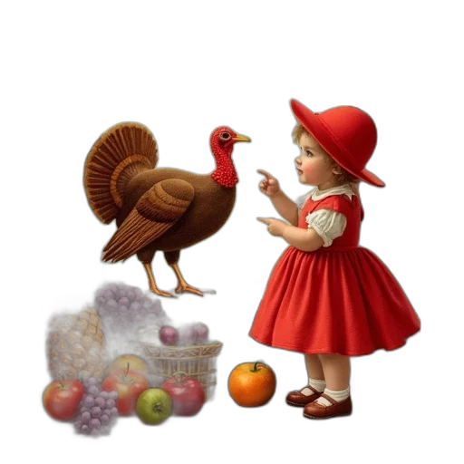food, animal, 3d render, pixel art transparent PNG cut-out