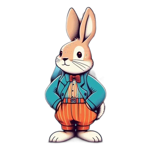 jacket, animal, 3d render, cartoon transparent PNG cut-out