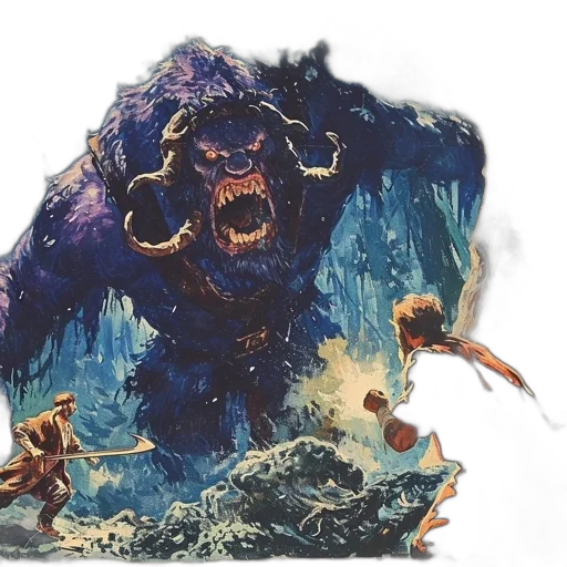 creature, concept art, fantasy art, comic book art transparent PNG cut-out