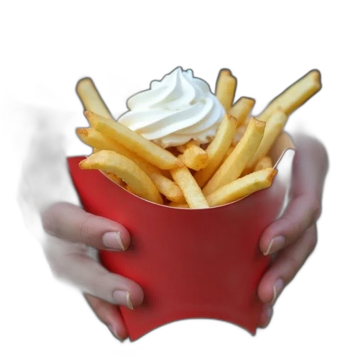 food, crown, 3d render, photorealistic transparent PNG cut-out