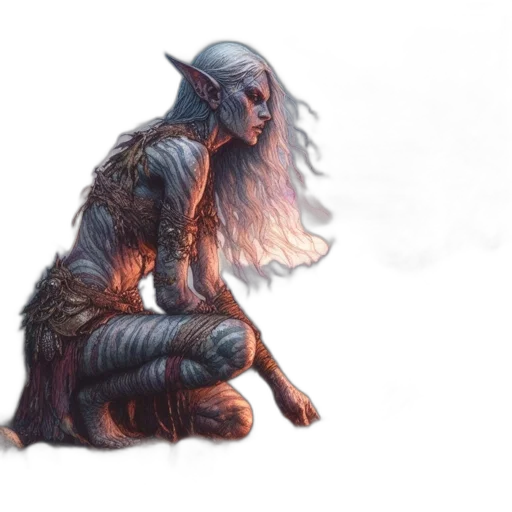 creature, dragon, staff, fantasy art transparent PNG cut-out