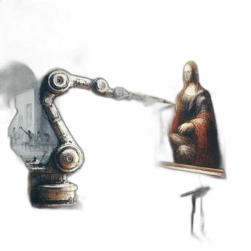 robot, weapon, sword, staff transparent PNG cut-out