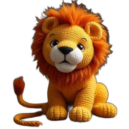 animal, crown, staff, 3d render transparent PNG cut-out