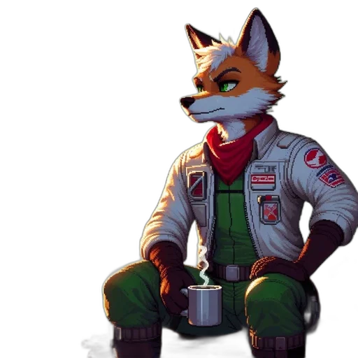 jacket, staff, robot, animal transparent PNG cut-out