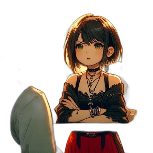 dress, staff, face, mask transparent PNG cut-out