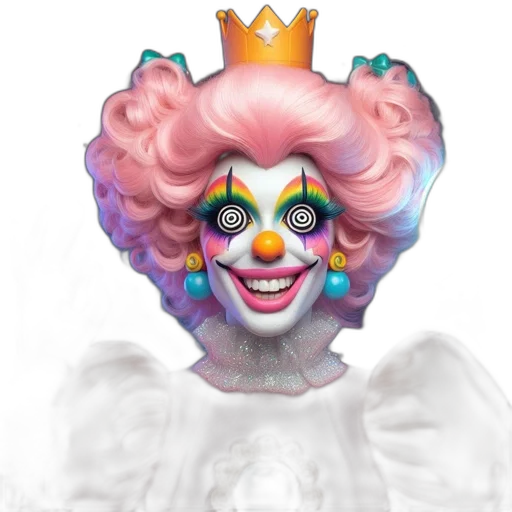 crown, mask, face, creature transparent PNG cut-out