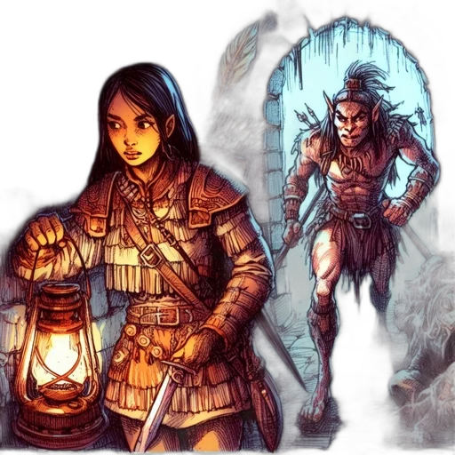 sword, fantasy art, concept art, comic book art transparent PNG cut-out