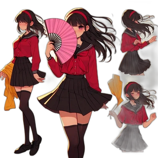 concept art, anime, pixel art, 3d render transparent PNG cut-out