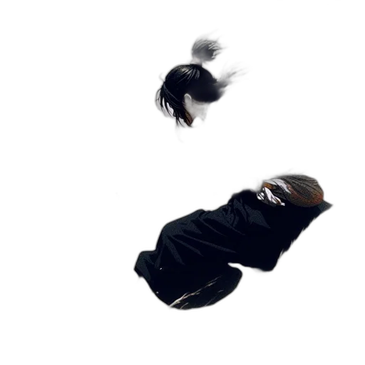 hair, shoes, creature, jacket transparent PNG cut-out