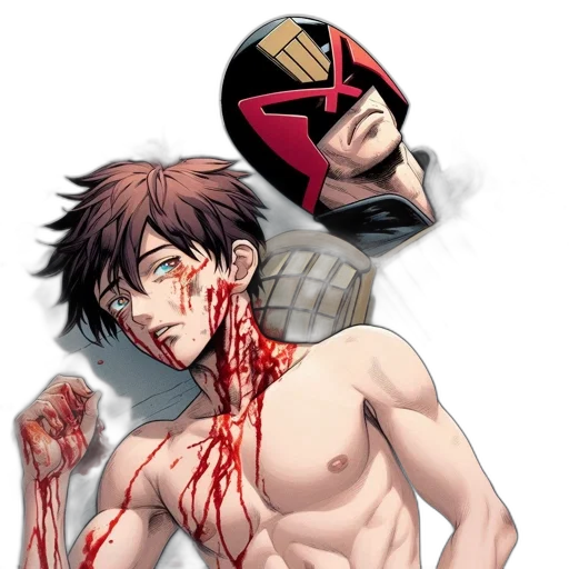 mask, comic book art, concept art, anime transparent PNG cut-out