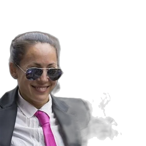 staff, jacket, face, hair transparent PNG cut-out