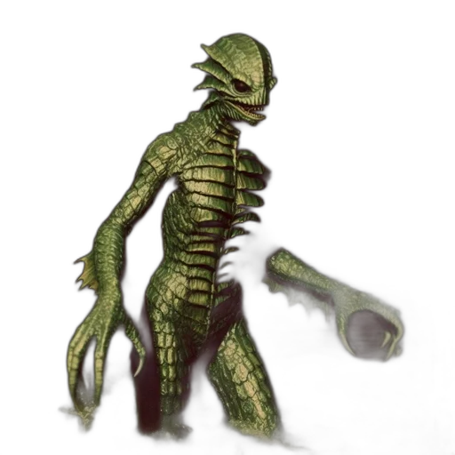 creature, staff, weapon, robot transparent PNG cut-out
